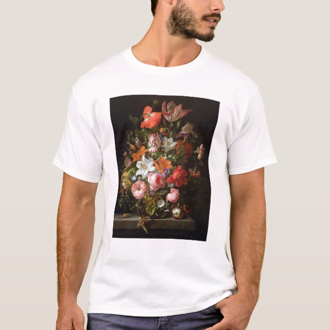 Still life of roses  lilies, tulips T-Shirt (Front)