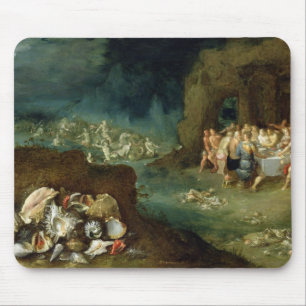 Still life of shells with the Feast of the Gods Mouse Pad