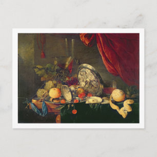 Still Life (oil on panel) Postcard