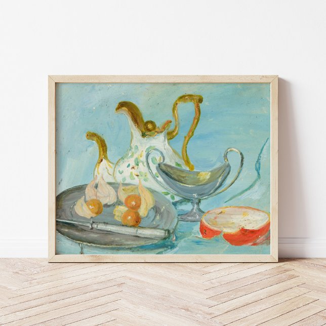 Still Life on a Blue Background | Tadeusz Makowski Poster (Creator Uploaded)