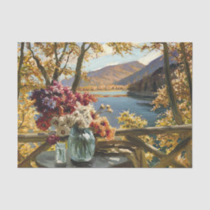 Still Life on a Terrace, Constantin Westchiloff  Tissue Paper