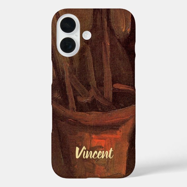 Still Life Paintbrushes in Pot by Vincent van Gogh Case-Mate iPhone Case (Back)