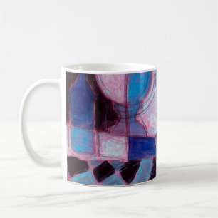 Still life painting/drawing of stylized bottlespai coffee mug