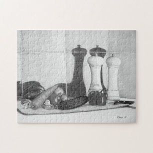still life painting vegetables on chopping board jigsaw puzzle