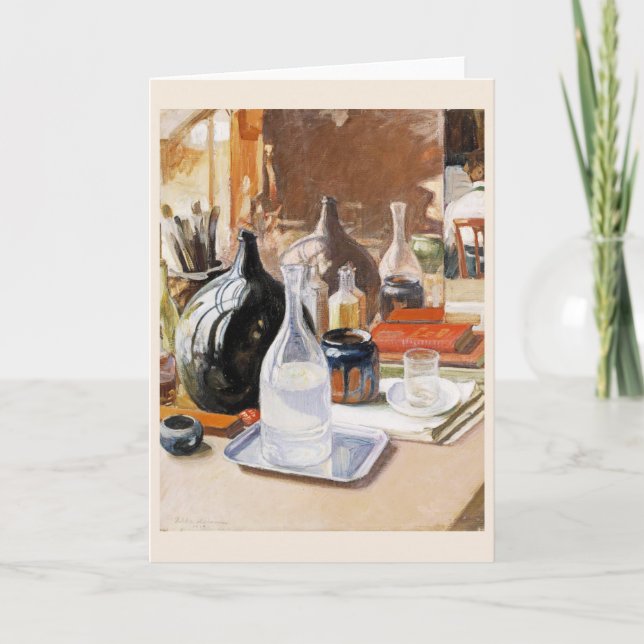 Still life, Pekka Halonen   Thank You Card (Front)