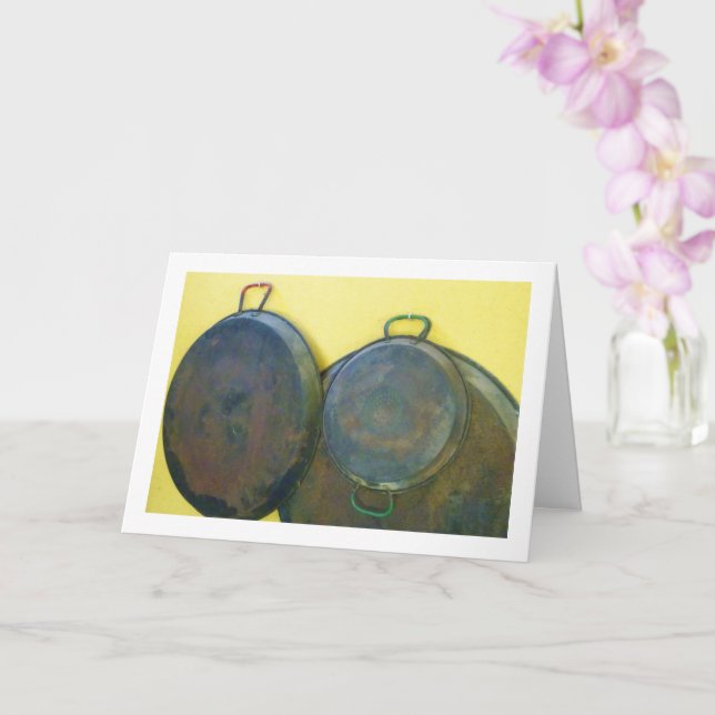 Still life Photography of Paella Dishes Card (Orchid)