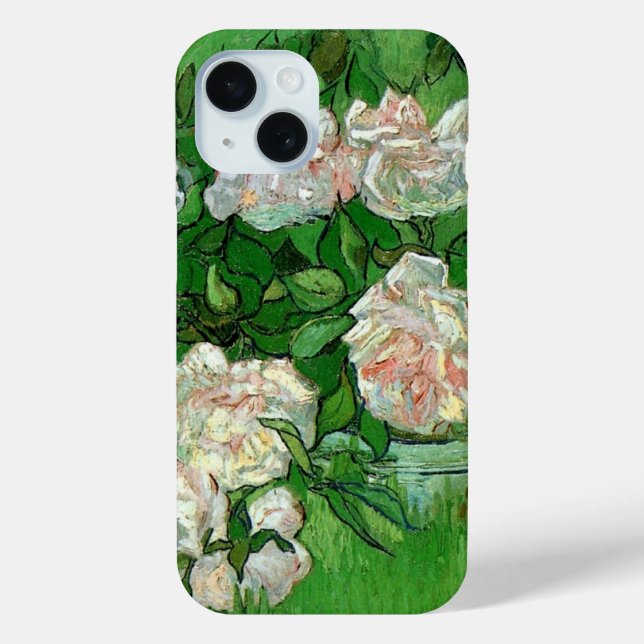Still Life: Pink Roses by Vincent van Gogh Case-Mate iPhone Case (Back)