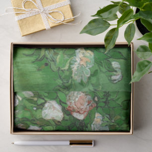 Still Life: Pink Roses by Vincent van Gogh Tissue Paper