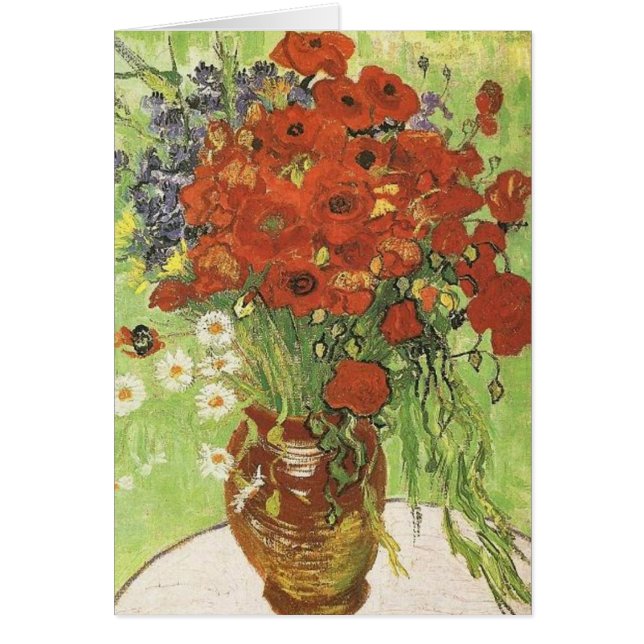 Still life - Red poppies and daises (Front)