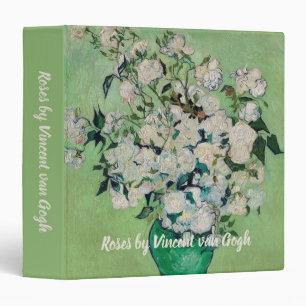 Still Life Roses in a Vase by Vincent van Gogh Binder
