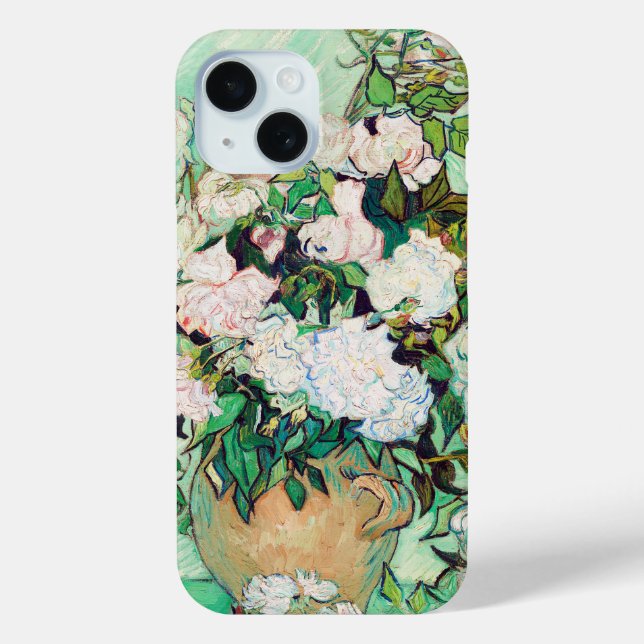 Still Life Roses in a Vase by Vincent van Gogh Case-Mate iPhone Case (Back)