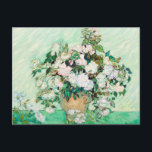 Still Life Roses in a Vase by Vincent van Gogh Postcard<br><div class="desc">Roses by Vincent van Gogh is a vintage fine art post impressionism still life floral painting. This design features beautiful blooming pale pink garden roses in a vase. About the artist: Vincent Willem van Gogh (1853 -1890) was one of the most famous Post Impressionist painters of his era. His work...</div>