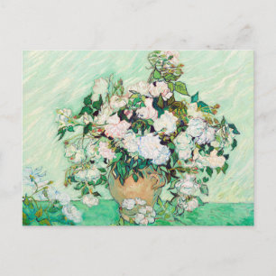Still Life Roses in a Vase by Vincent van Gogh Postcard