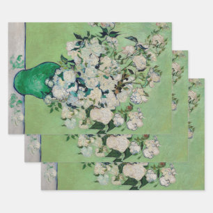 Still Life Roses in a Vase by Vincent van Gogh Wrapping Paper Sheet
