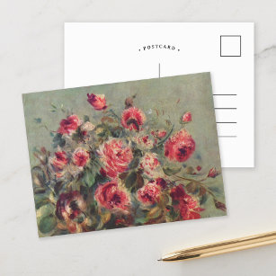 Still Life, Roses of Vargemont   Renoir Postcard