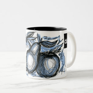 Still life Sketch Two-Tone Coffee Mug
