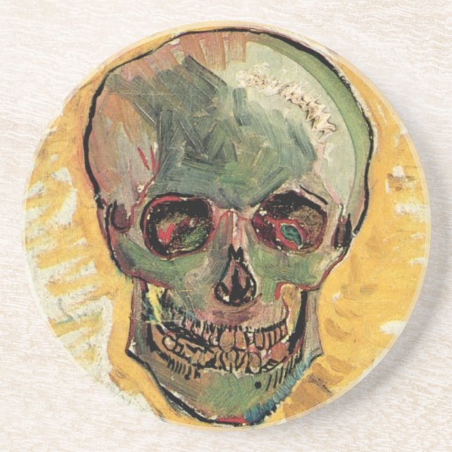 Still Life Skull by Vincent van Gogh Coaster (Front)