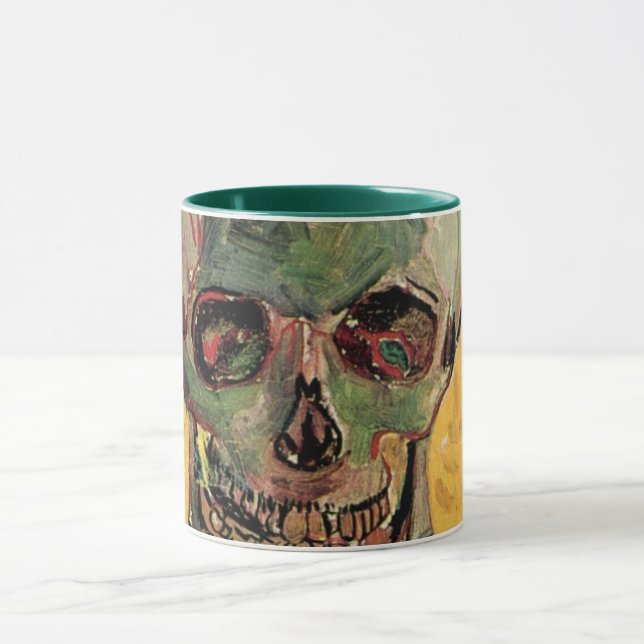 Still Life Skull by Vincent van Gogh Mug (Center)