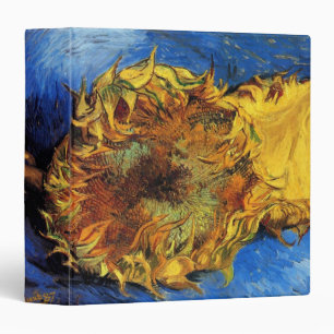 Still Life Two Cut Sunflowers by Vincent van Gogh Binder