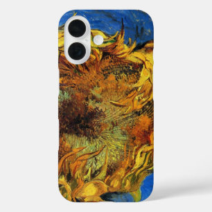Still Life Two Cut Sunflowers by Vincent van Gogh iPhone 16 Case