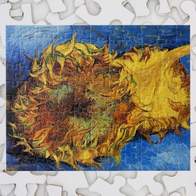 Still Life Two Cut Sunflowers by Vincent van Gogh Jigsaw Puzzle (Creator Uploaded)