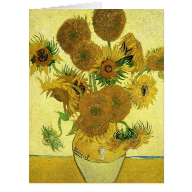 Still Life - Vase avec 15 tournesols par van Gogh (Devant)
