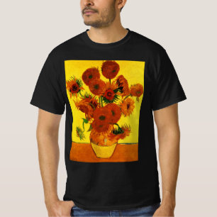 Still Life Vase w 15 Sunflowers Vincent van Gogh T-Shirt