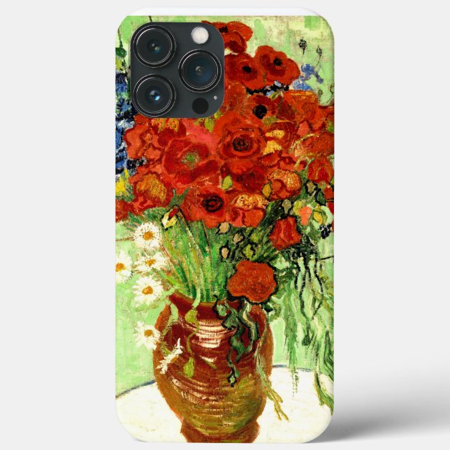 Still Life, Vase with Daisies and Poppies Van Gogh Case-Mate iPhone Case (Back)