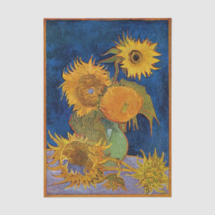 Still Life:  Vase with Five Sunflowers by Van Gogh Tissue Paper