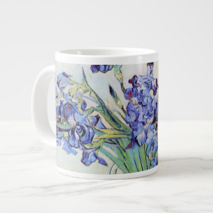 Still Life Vase with Irises by Vincent van Gogh Large Coffee Mug