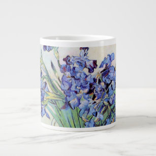 Still Life Vase with Irises by Vincent van Gogh Large Coffee Mug