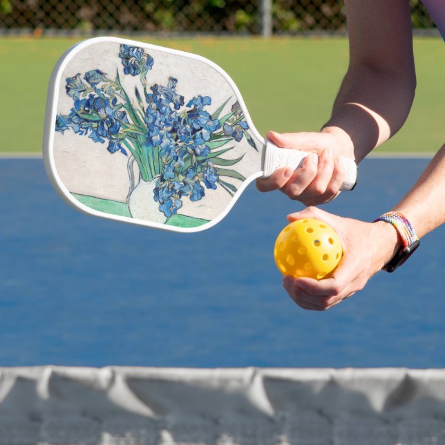 Still Life Vase with Irises by Vincent van Gogh Pickleball Paddle (Insitu)