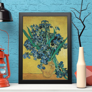 Still Life Vase with Irises by Vincent van Gogh Poster