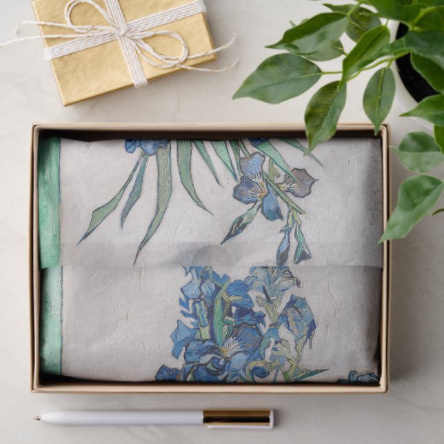 Still Life Vase with Irises by Vincent van Gogh Tissue Paper (Gift)