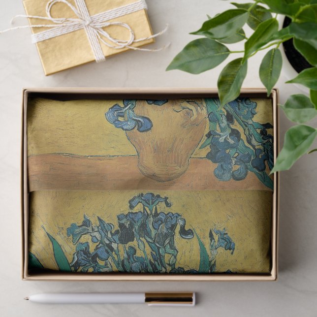Still Life Vase with Irises by Vincent van Gogh Tissue Paper (Gift)