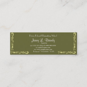 Still Life Vase with Oleanders and Books, Van Gogh Mini Business Card