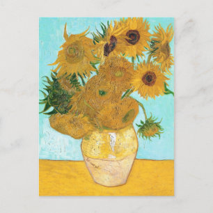 Still Life - Vase with Twelve Sunflowers van Gogh Postcard