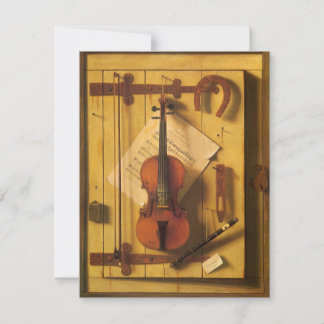 Still Life Violin and Music by William Harnett