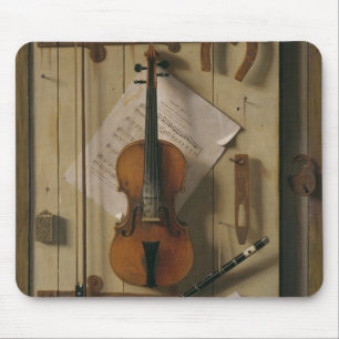 Still Life, Violin and Music Mouse Pad
