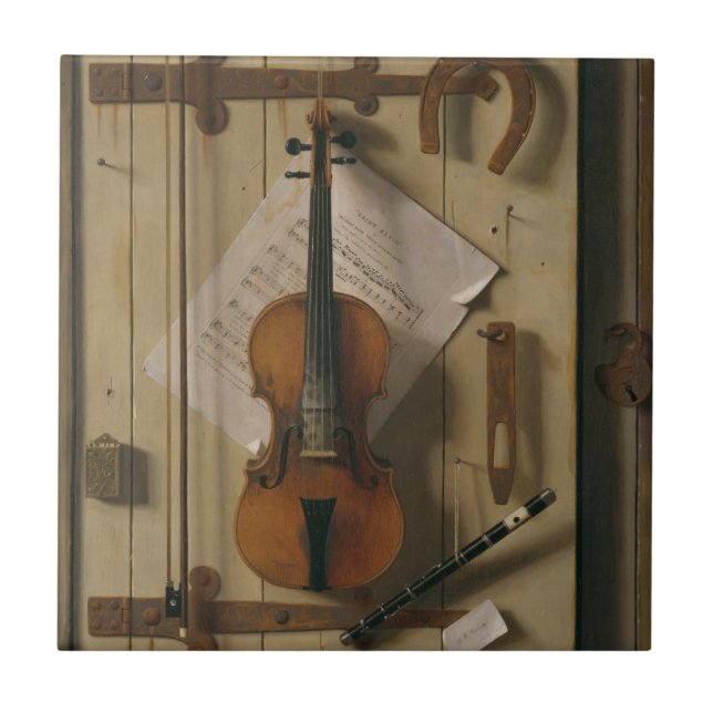 Still Life, Violin and Music Tile (Front)