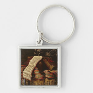 Still Life with a Book of Sheet Music Keychain