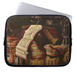 Still Life with a Book of Sheet Music Laptop Sleeve