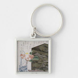 Still Life with a Camelia, c.1820 Keychain