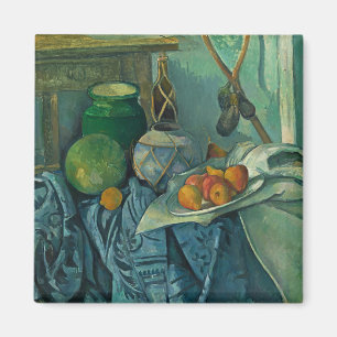 Still Life with a Ginger Jar and Eggplants,Cezanne Magnet