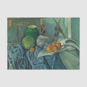 Still Life with a Ginger Jar and Eggplants,Cezanne Tissue Paper