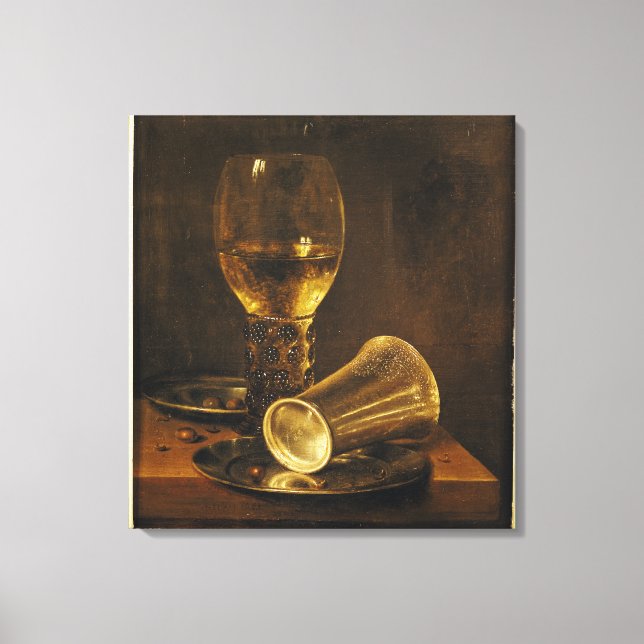 Still Life with a Goblet, 1653 Canvas Print (Front)