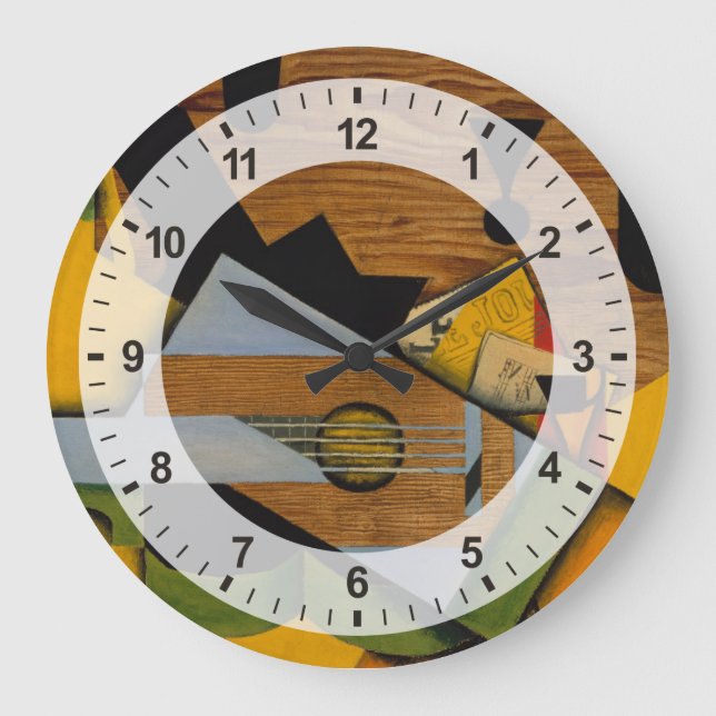 Still Life with a Guitar Large Clock (Front)