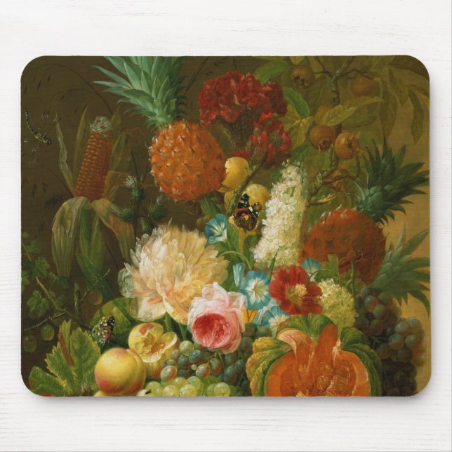 Still Life with a Melon and Grapes Mouse Pad (Front)