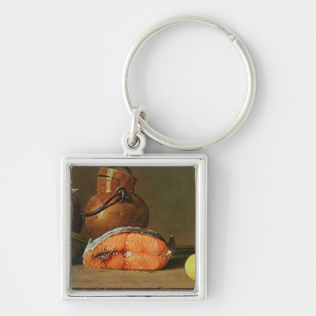 Still Life with a Piece of Salmon Keychain (Front)