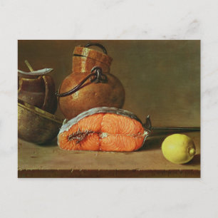 Still Life with a Piece of Salmon Postcard